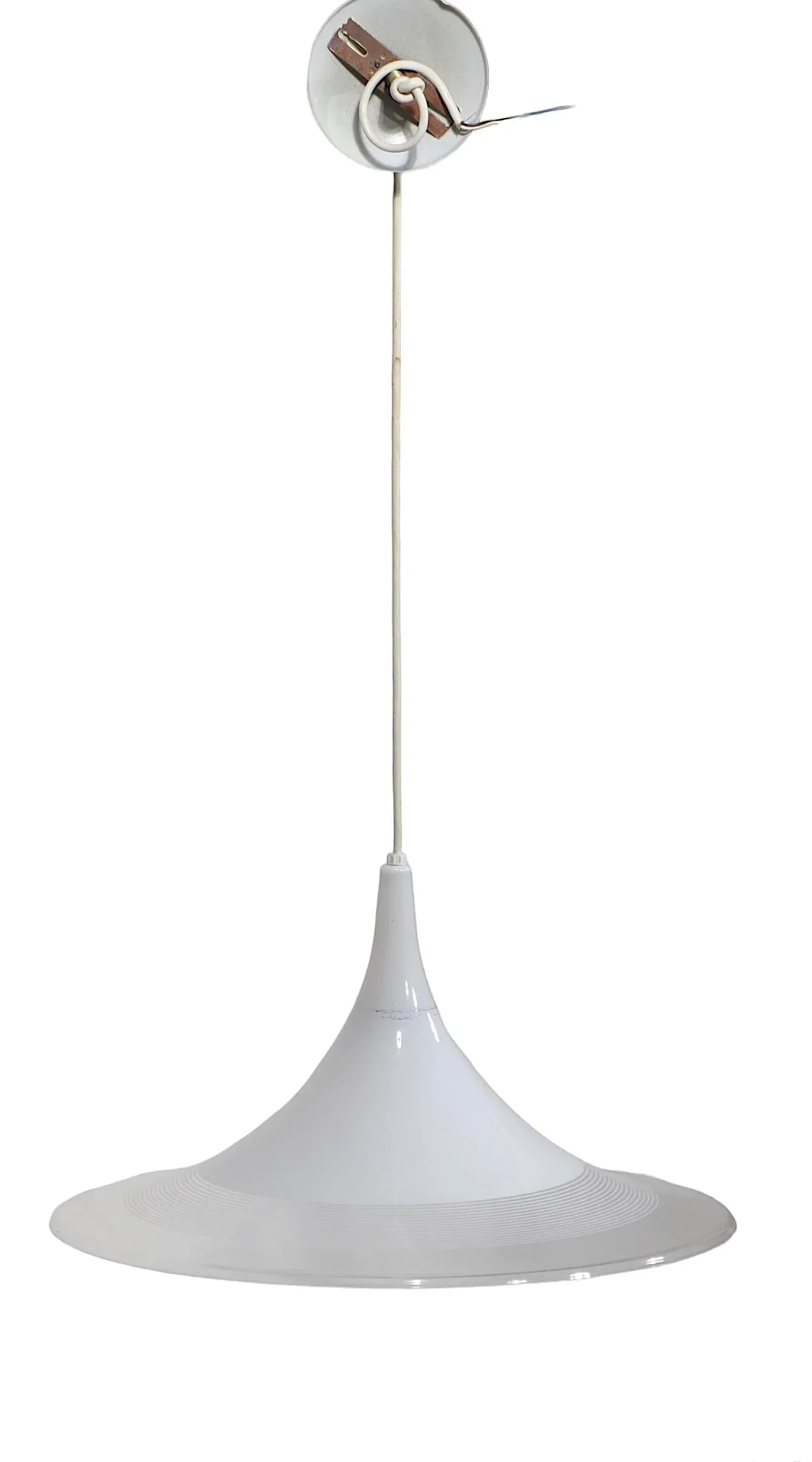 Mid Century Post Modern Plastic Witches Hat Pendant C 1960/70's - 2