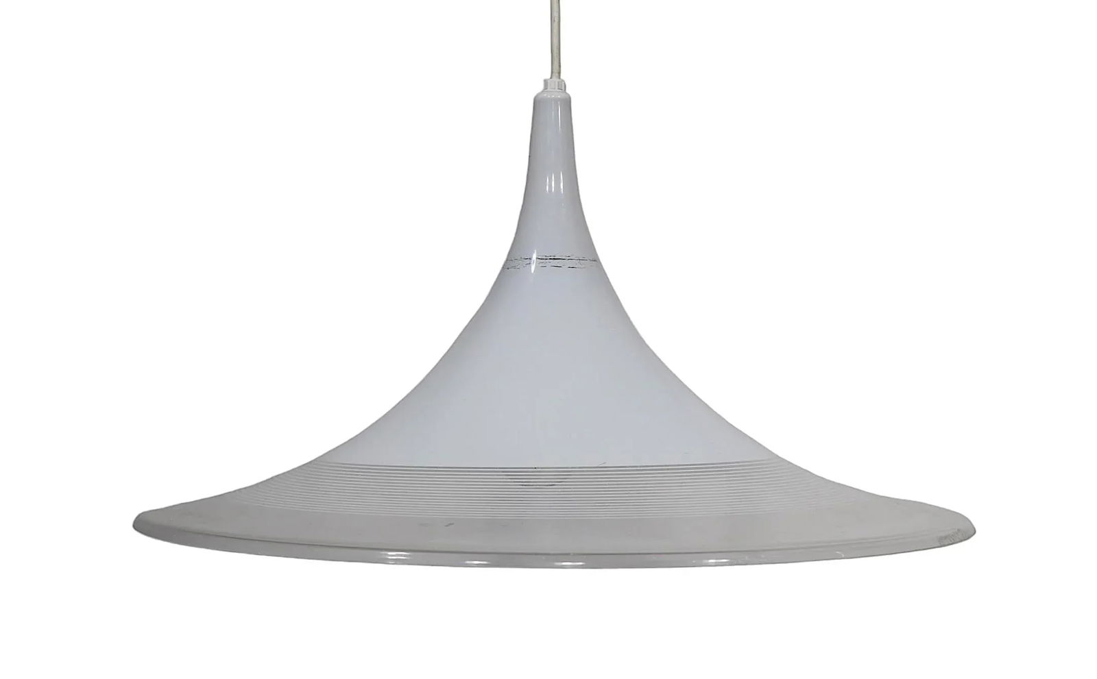 Mid Century Post Modern Plastic Witches Hat Pendant C 1960/70's - 5