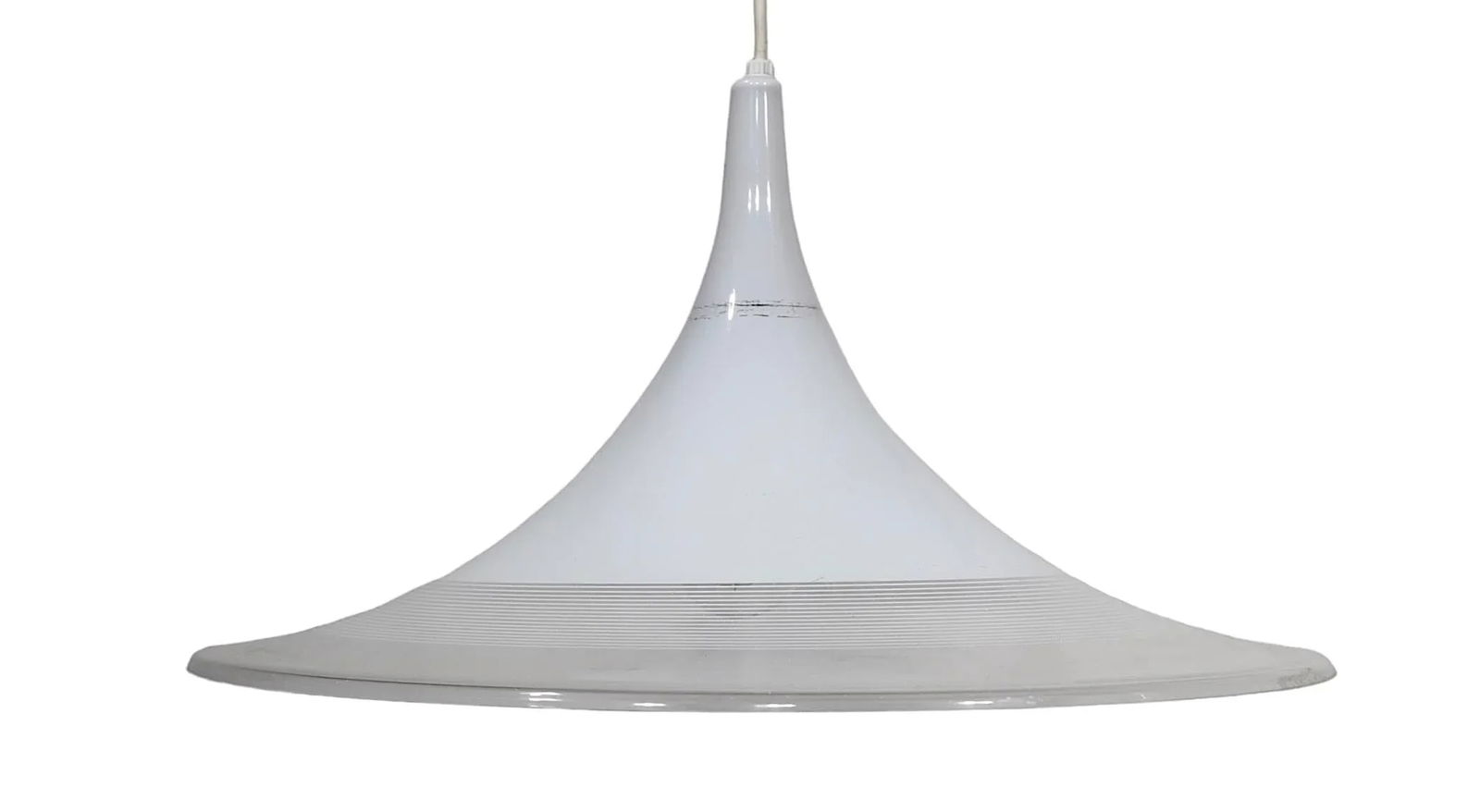 Mid Century Post Modern Plastic Witches Hat Pendant C 1960/70's - 8