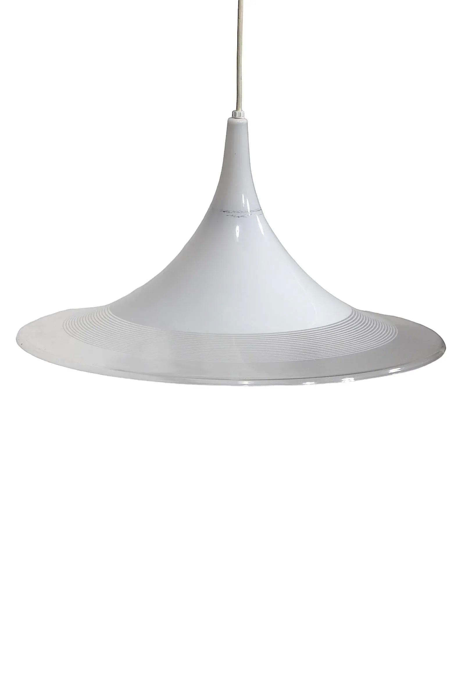 Mid Century Post Modern Plastic Witches Hat Pendant C 1960/70's - 9