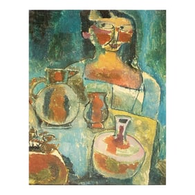 1989 After Paul Klee "Girl With Jugs", Full-Color Print From France