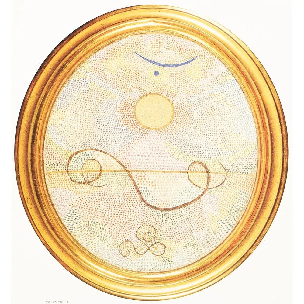 1989 After Paul Klee "Tendril (Ranke)", Full-Color Print From France - 2