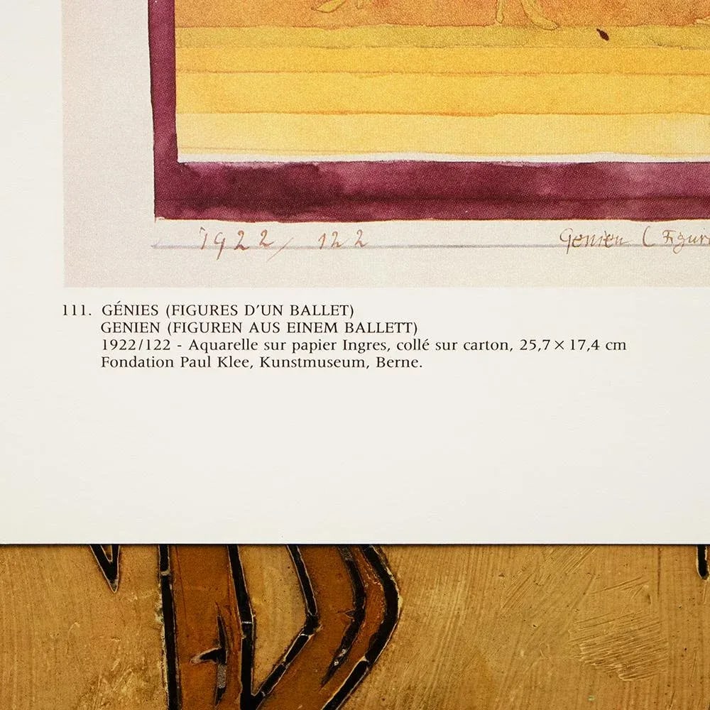 1989 After Paul Klee "Genies (Figures From a Ballet)", Full-Color Print From France - 4