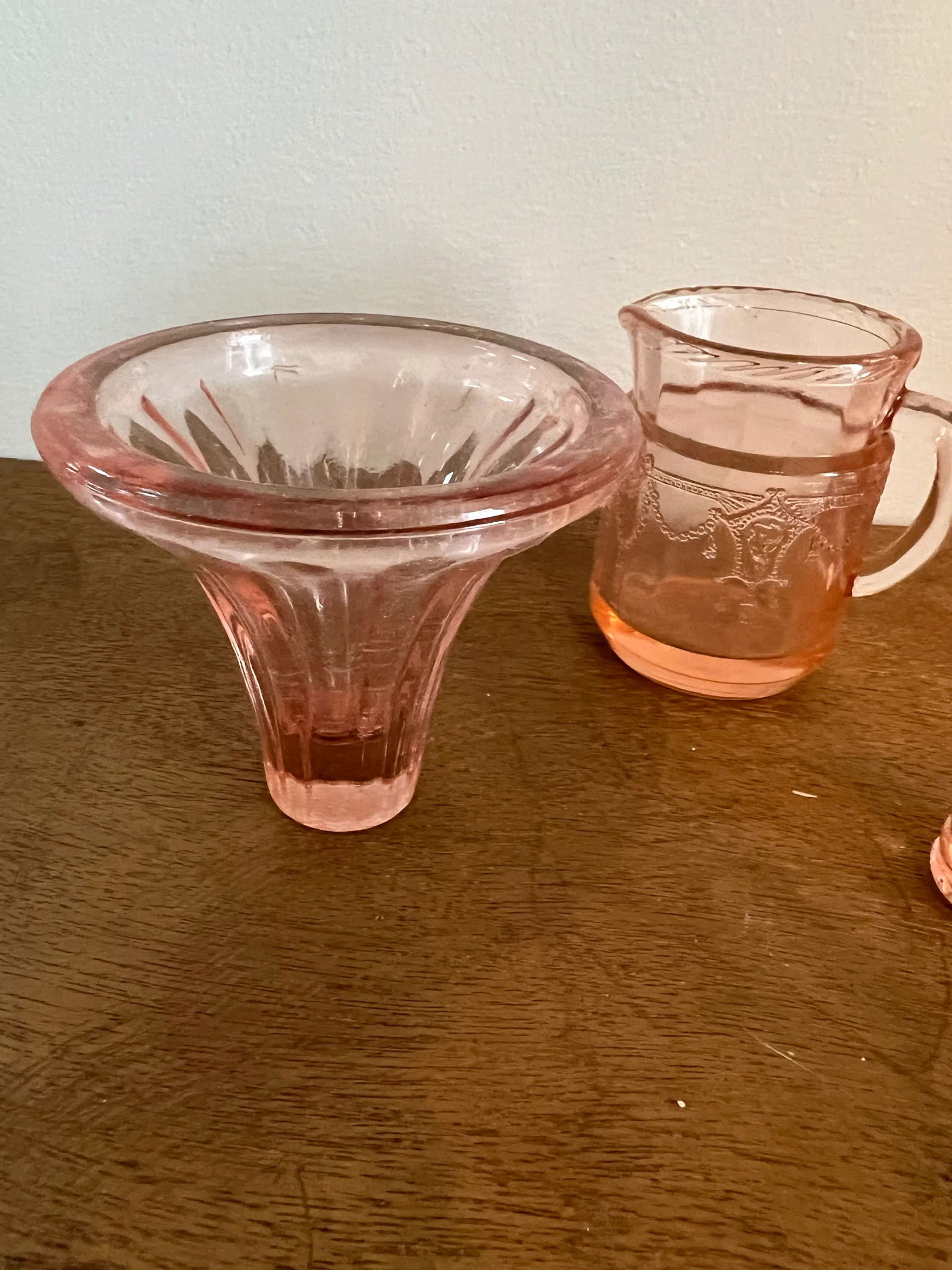 1970s Small Pink Glasses Trio - Set of 3 - 2