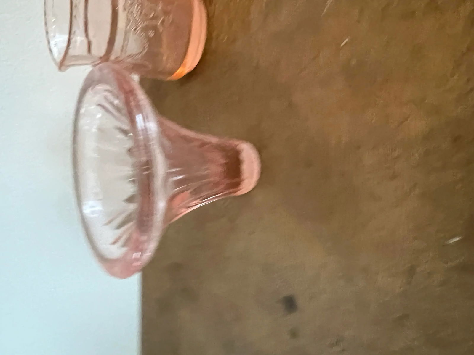 1970s Small Pink Glasses Trio - Set of 3 - 3