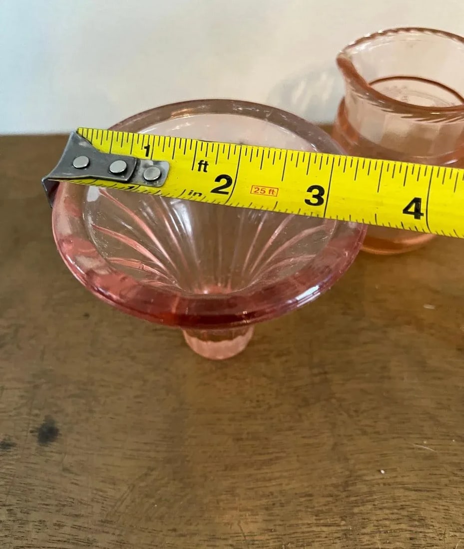1970s Small Pink Glasses Trio - Set of 3 - 4