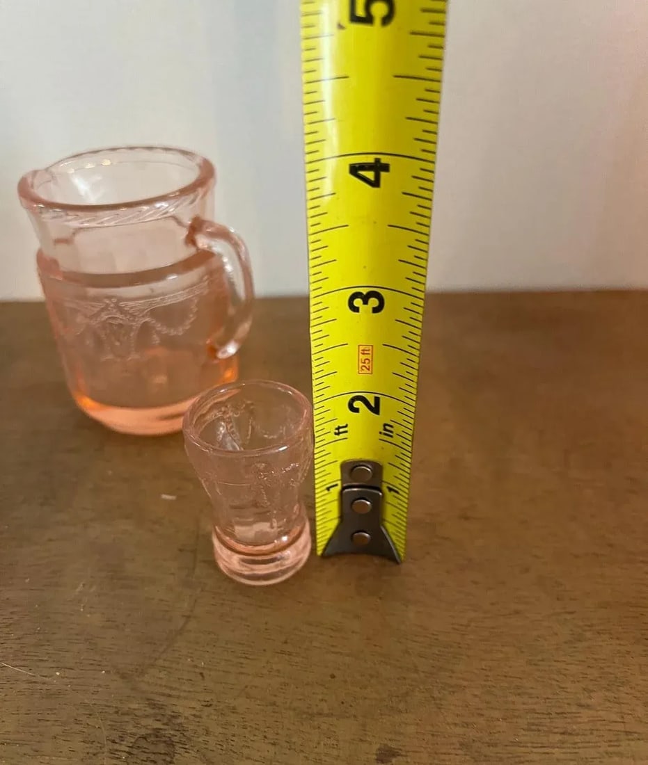 1970s Small Pink Glasses Trio - Set of 3 - 5