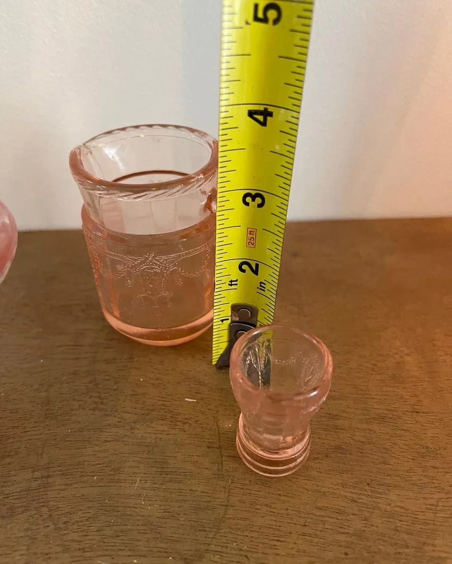 1970s Small Pink Glasses Trio - Set of 3 - 6