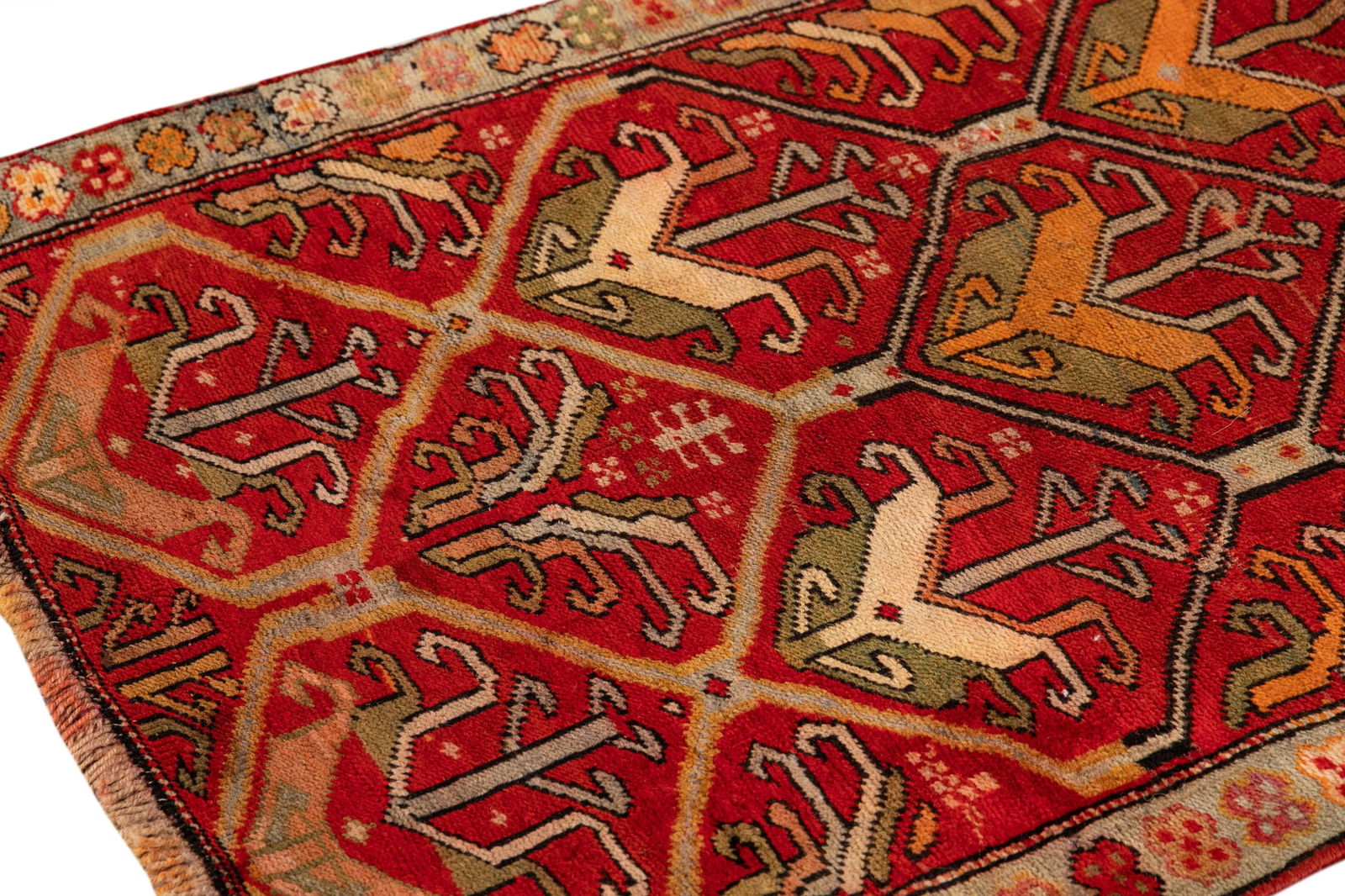 Vintage Persian Rug, 2'8" X 5'4" - 7