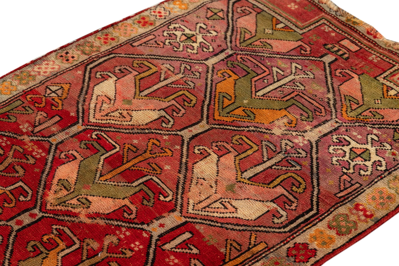 Vintage Persian Rug, 2'8" X 5'4" - 8