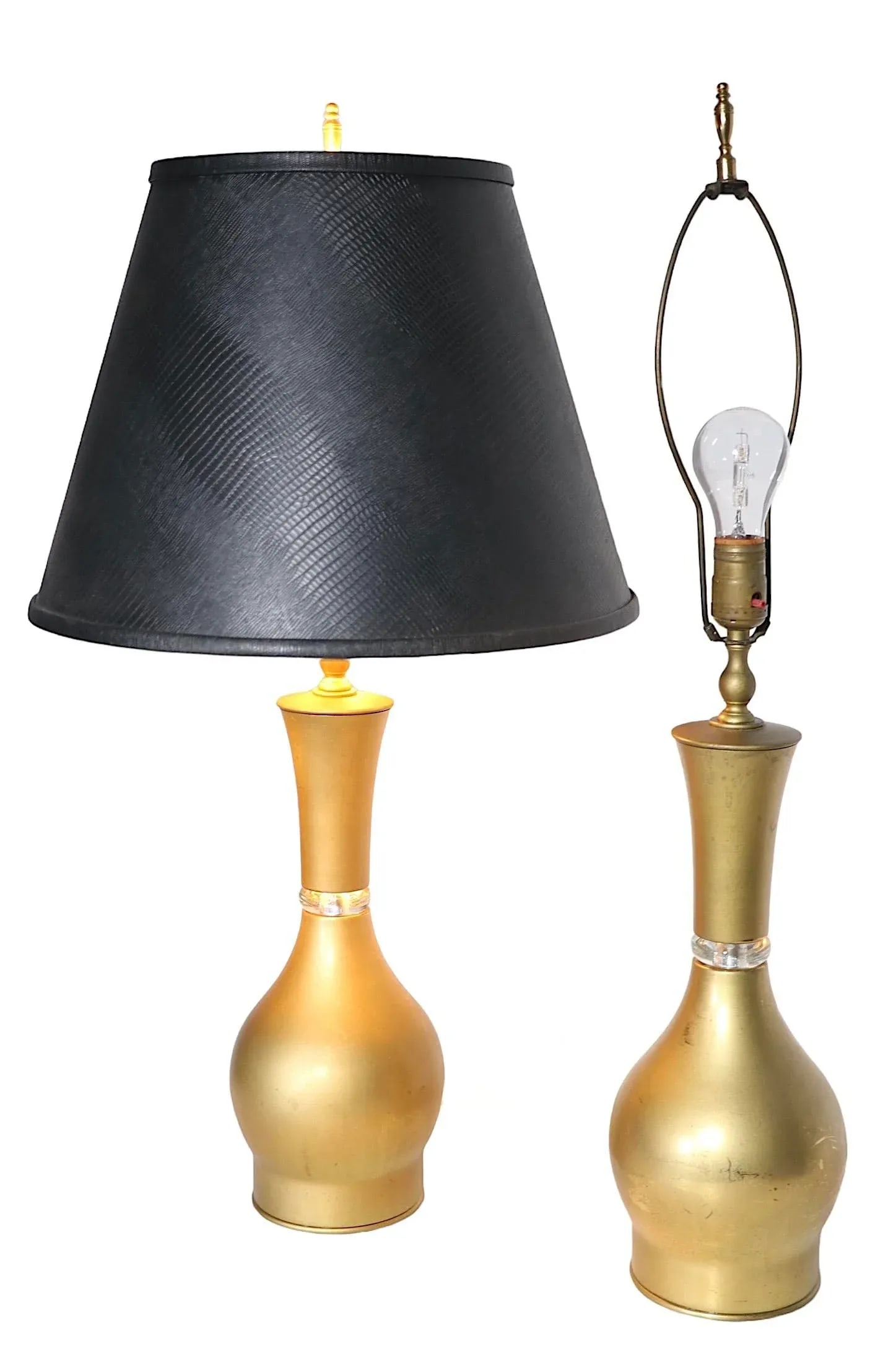 Pr. Mid Century Hollywood Regency Bottle Form Table Lamps - 10
