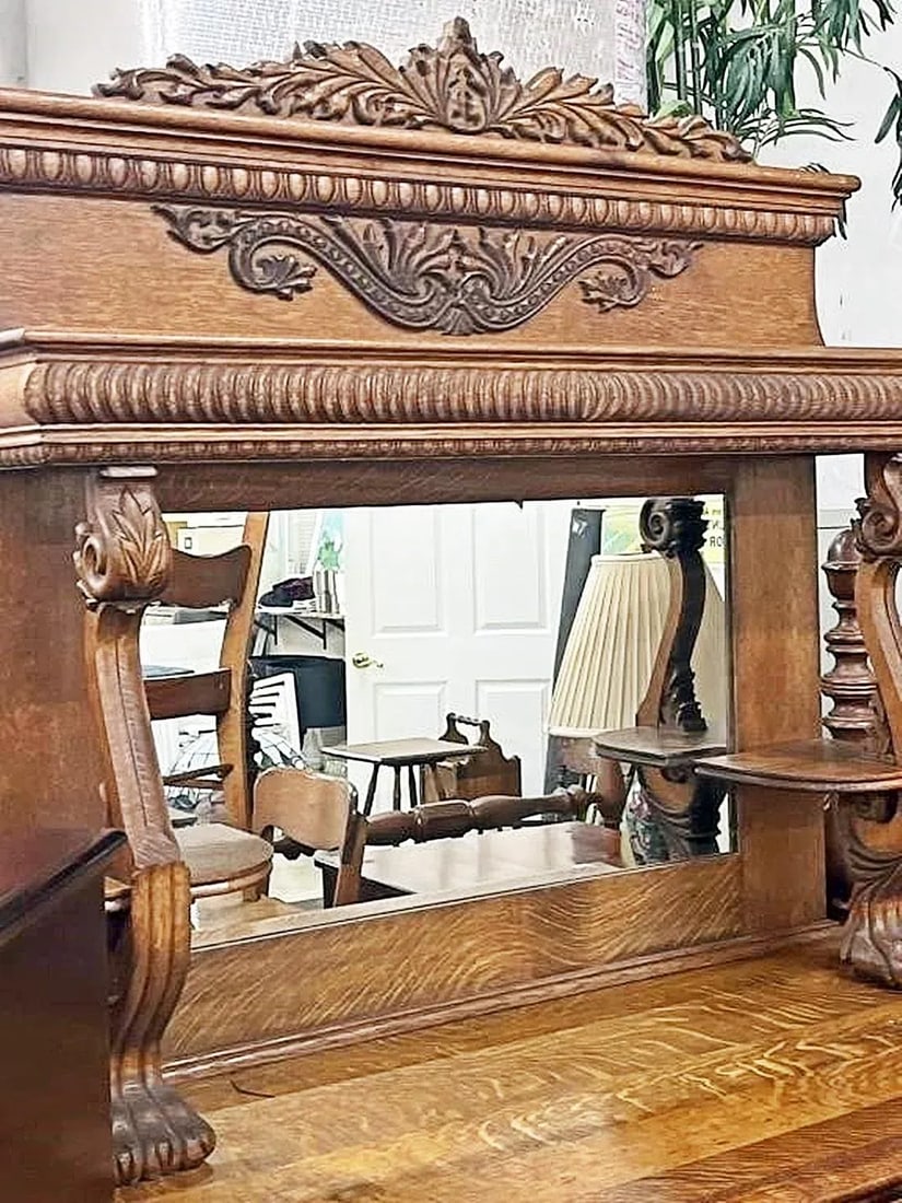 Late 19th Century Oak Buffet Sideboard Server - 2