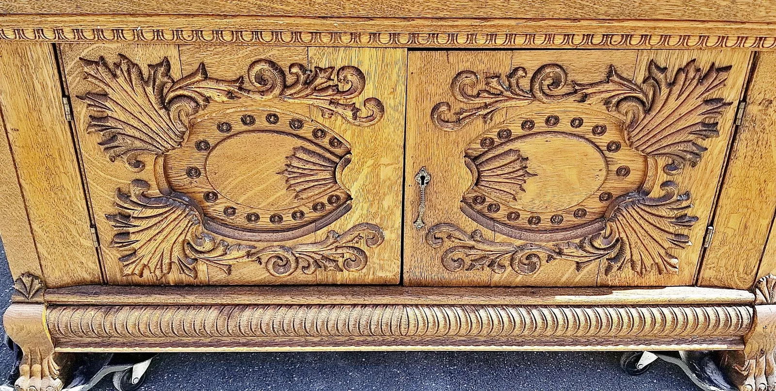 Late 19th Century Oak Buffet Sideboard Server - 7