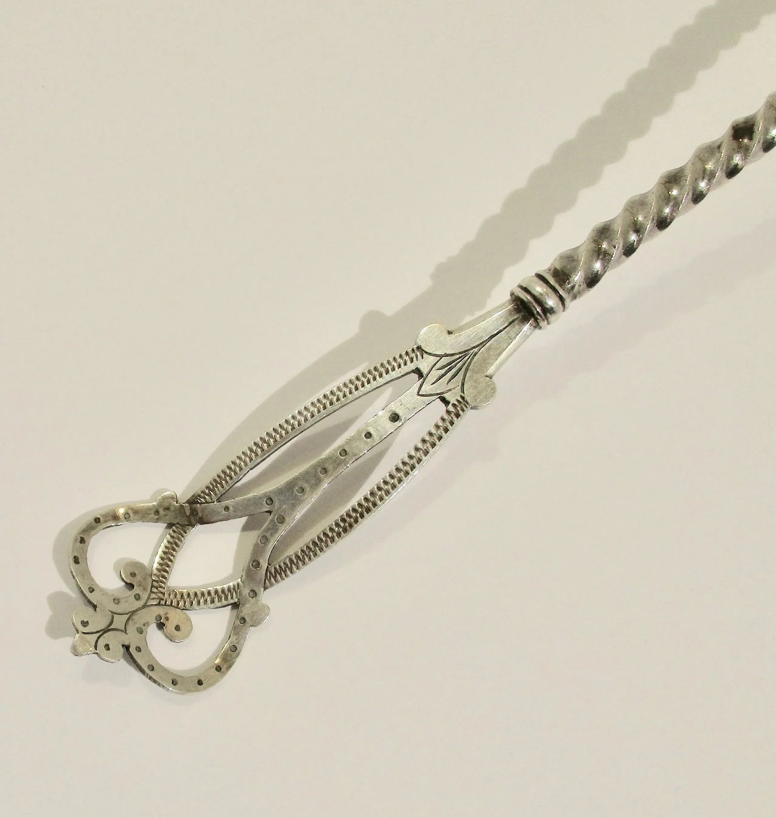 830 Silver Standard Pierced Spoon Serving Piece - 2