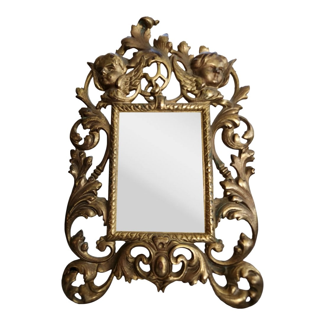 1960s Vintage Solid Brass Cherub Picture Frame: Gorgeous solid brass cherub frame. Great to add to any décor. N makers make but there is a Number Code of 2816 Heavy piece. Please check out my other listings. Condition: Alterations: Original Co