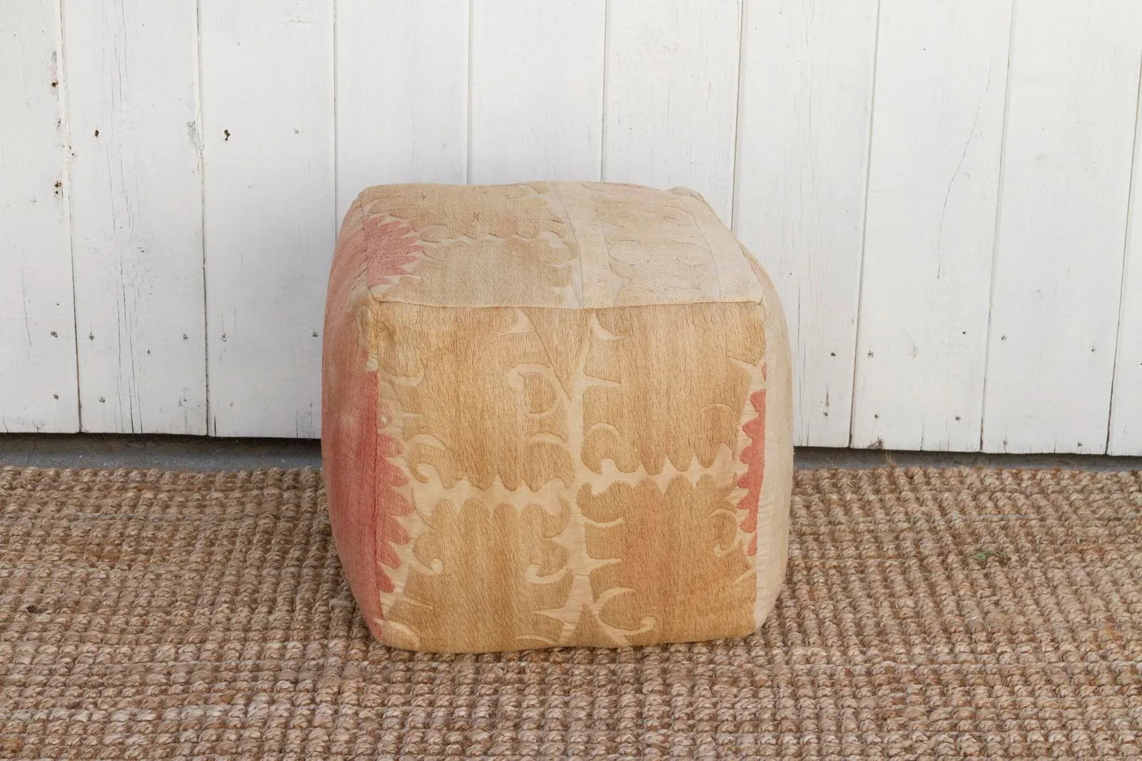 Jayma Antique Suzani Cube Ottoman - 3