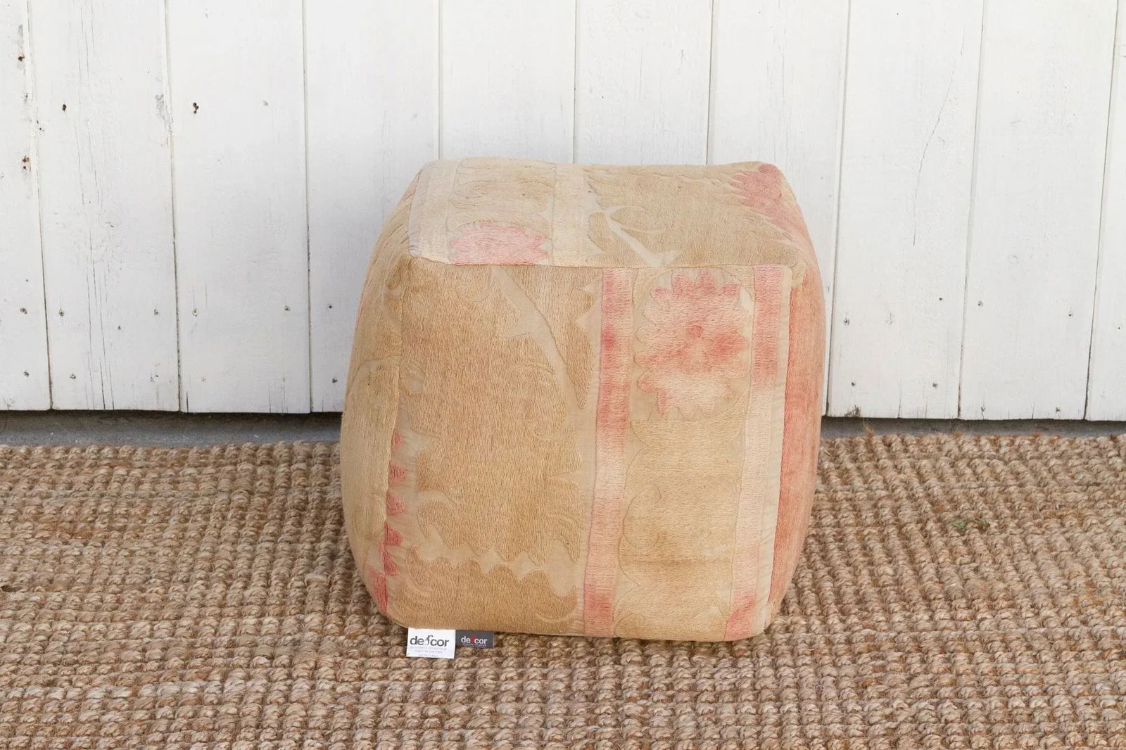 Jayma Antique Suzani Cube Ottoman - 6