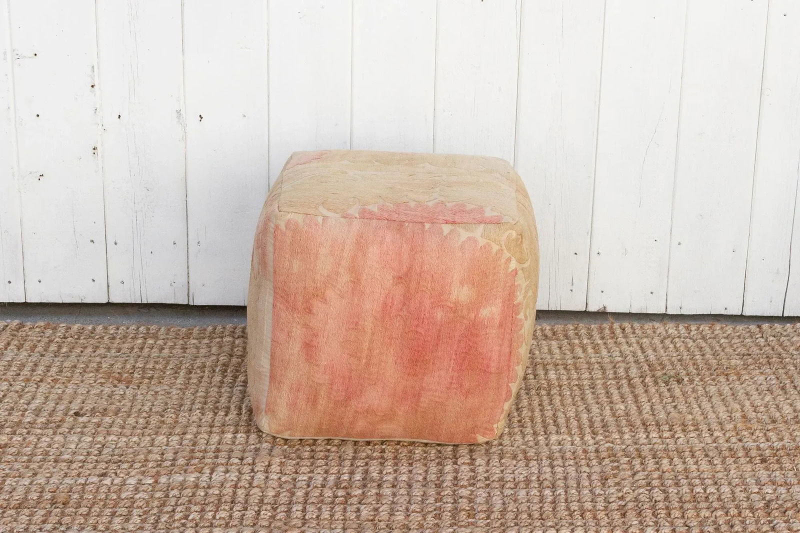 Jayma Antique Suzani Cube Ottoman - 8