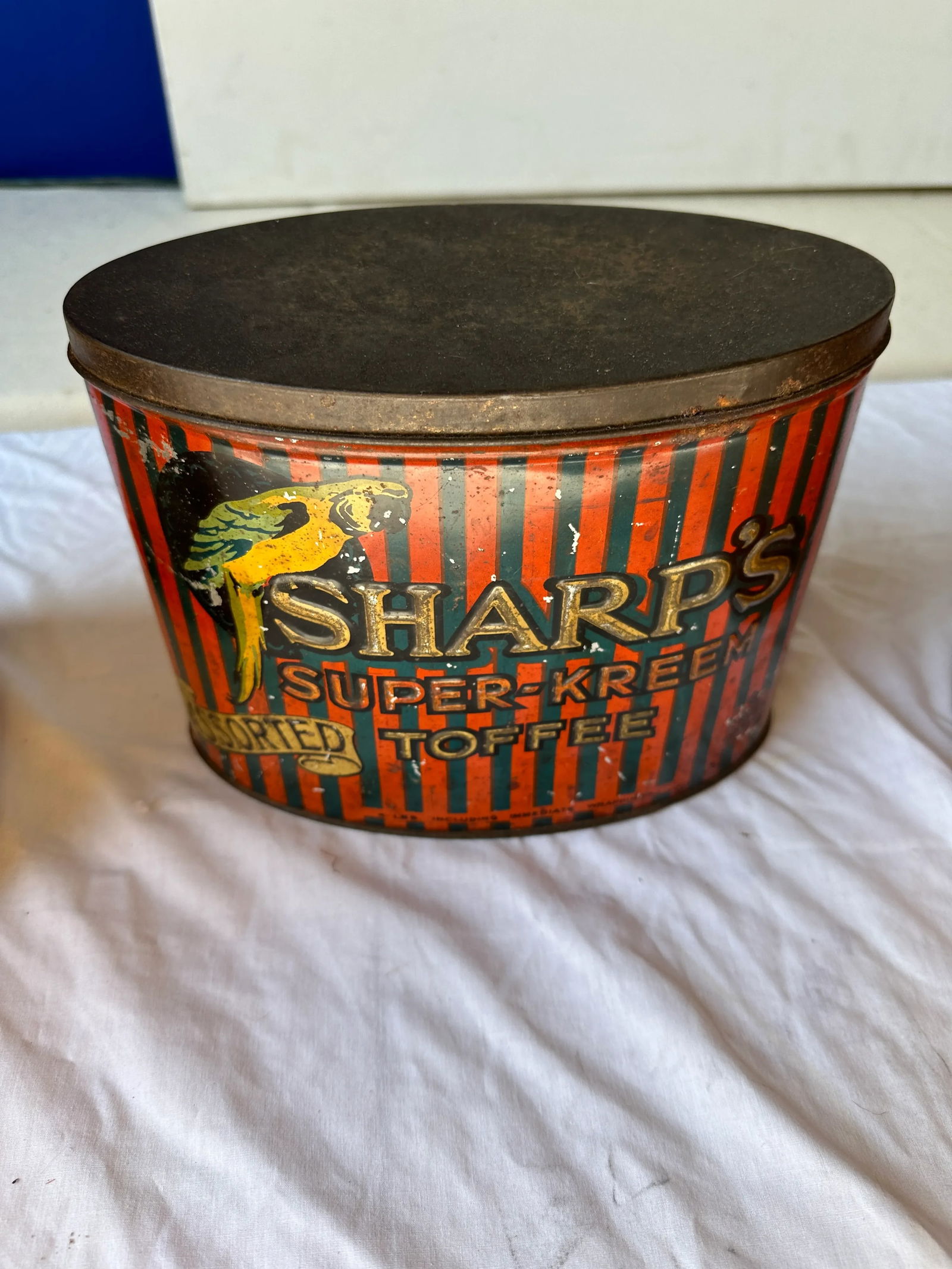 1970s Collection of Red Industrial Tins - Set of 3 - 5