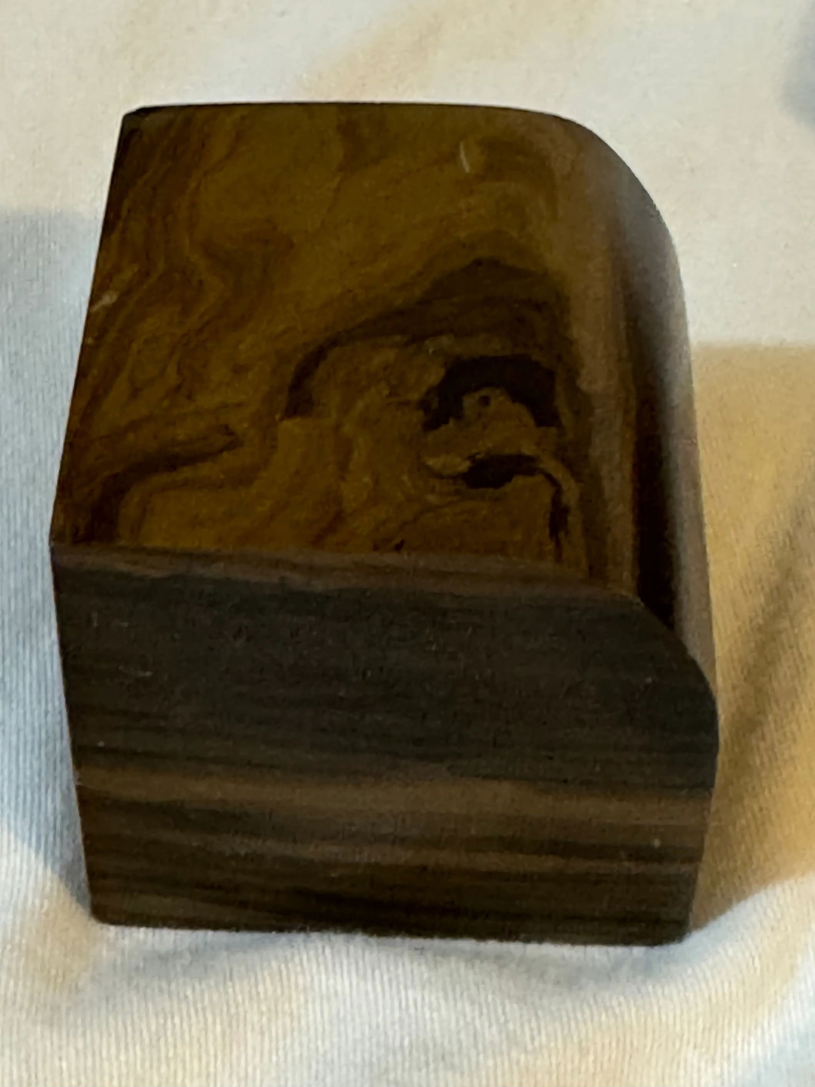 1970s Group of 3 Natural Striated Polished Petrified Wood Objet D 'Art - Set of 3 - 2