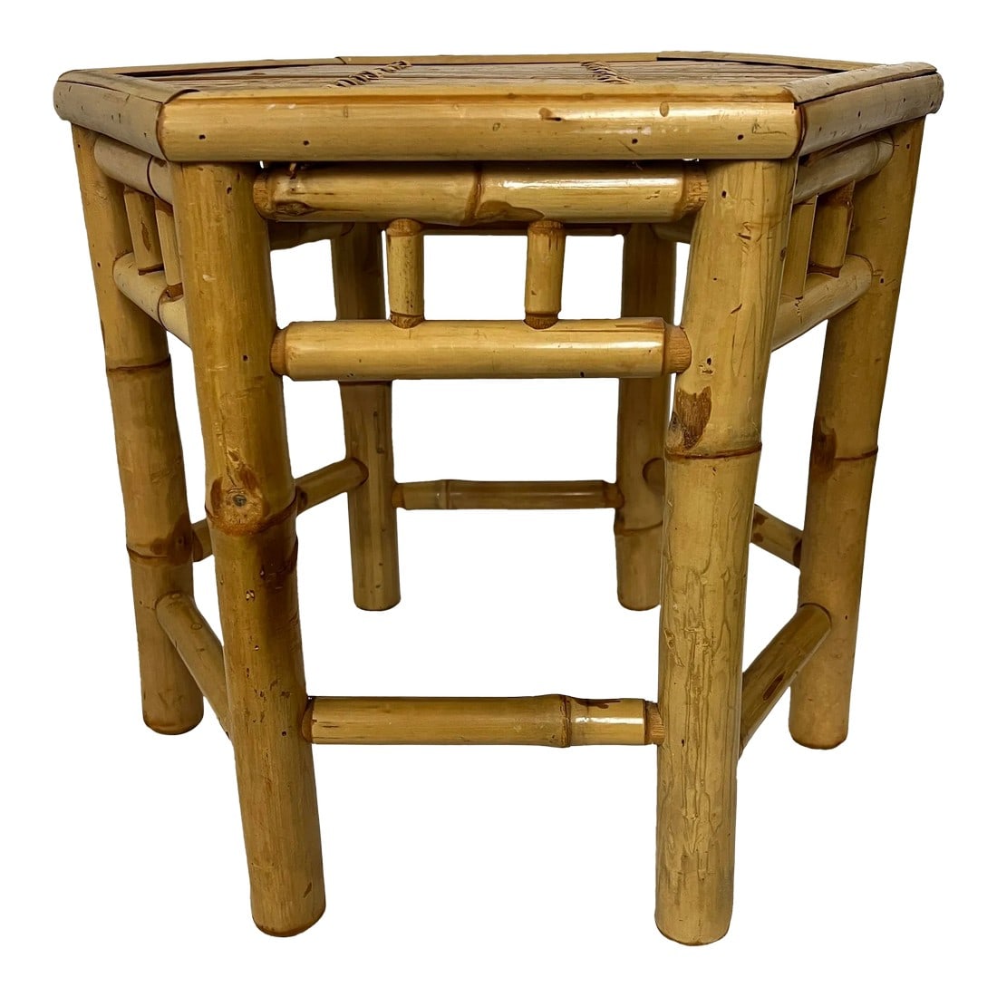 Vintage Old Florida Style Bamboo Drinks Table (1 of 6)