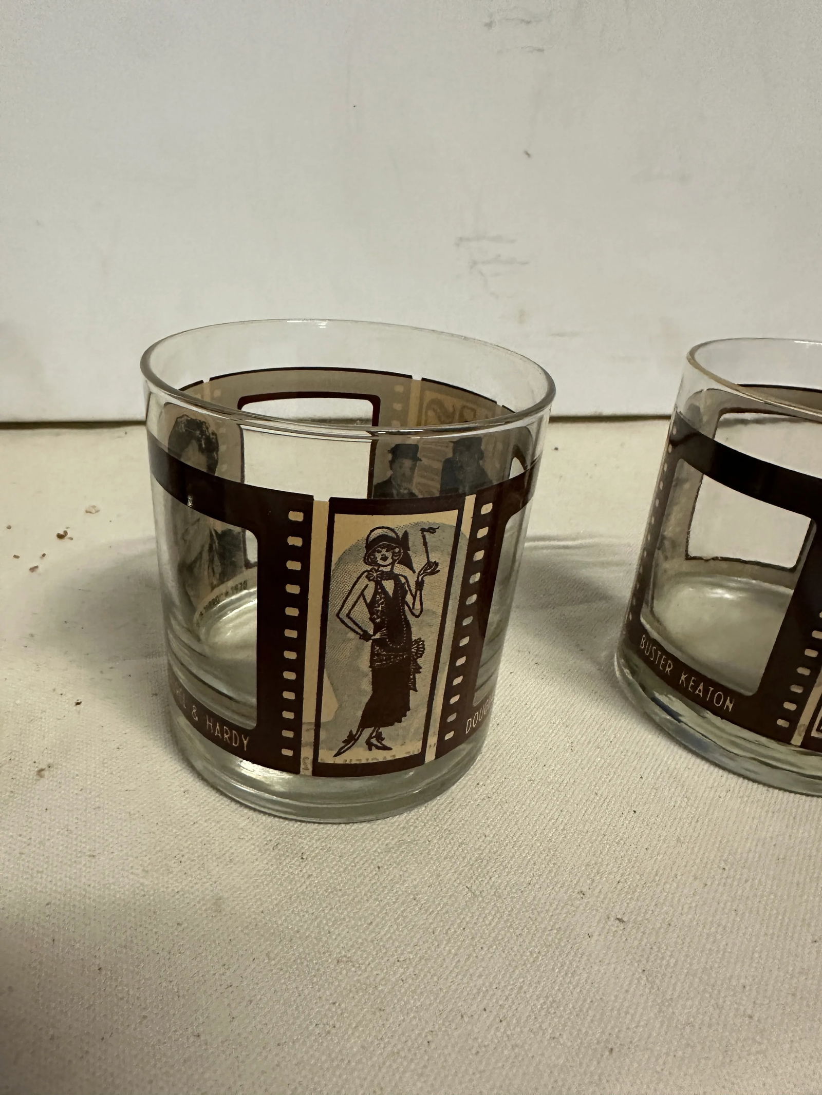 1970s Collection of Roaring Twenties Cocktail Glasses- Set of 4 - 3