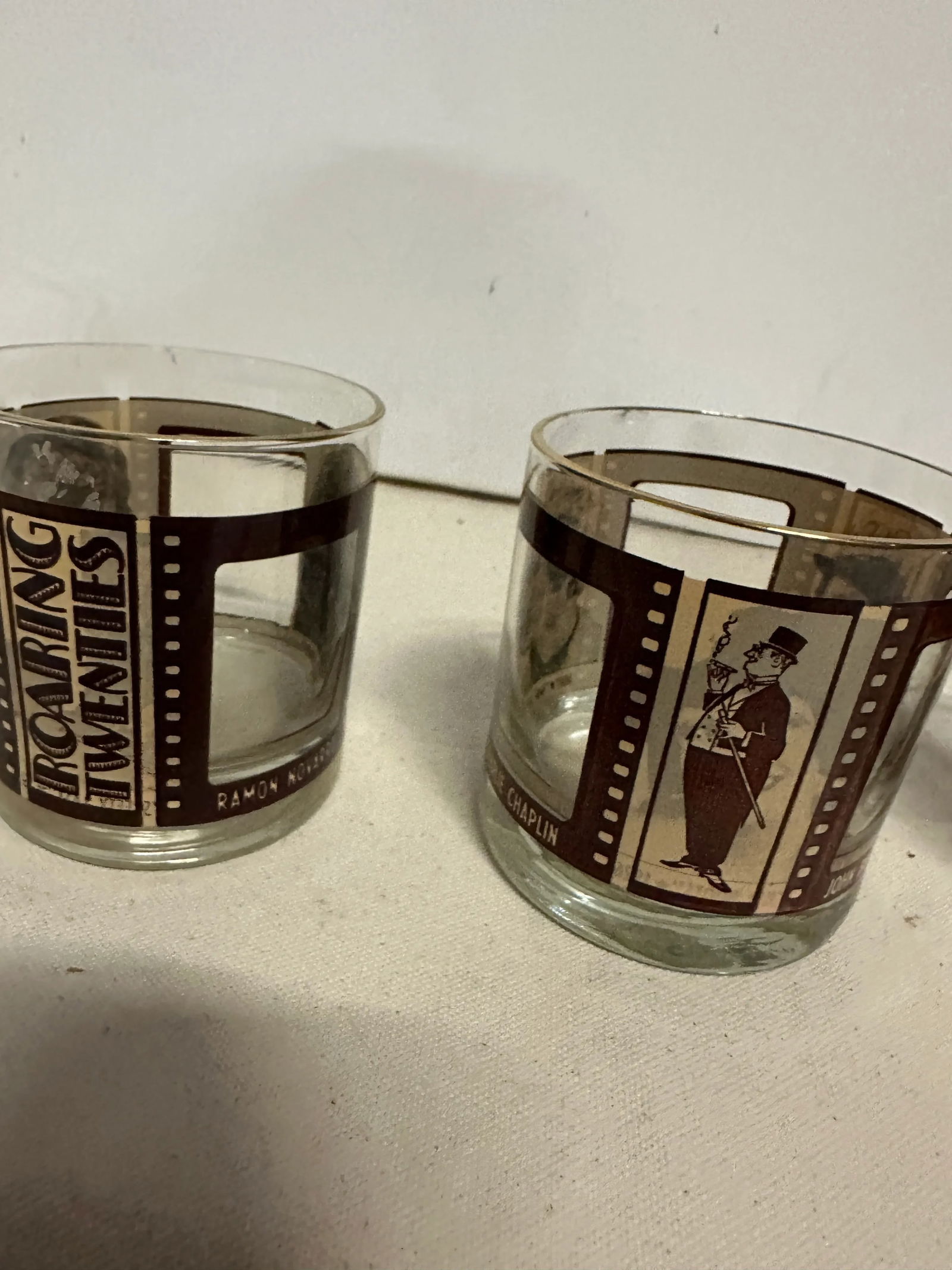 1970s Collection of Roaring Twenties Cocktail Glasses- Set of 4 - 6