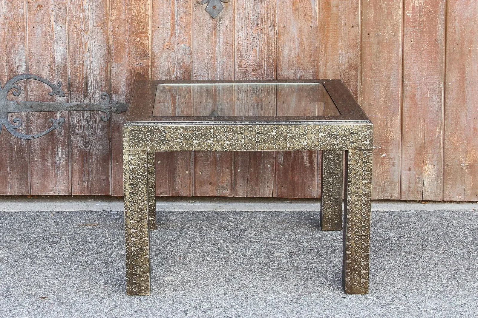 Mid 20th Century Embossed Silver Table - 5