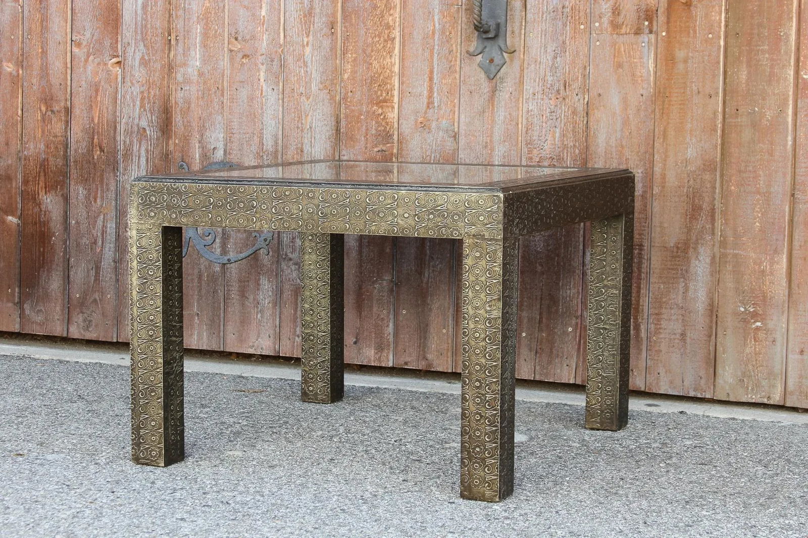 Mid 20th Century Embossed Silver Table - 9