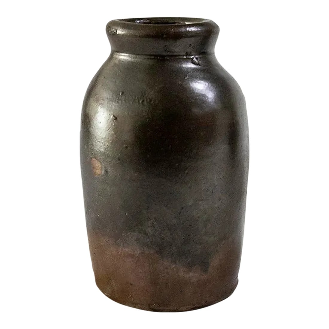 Antique Farmhouse Kitchen Storage Crock - Brownstone Crockery: Antique farmhouse crock, great patina & condition Condition: Alterations: Original Condition Unaltered Imperfections: Some Imperfections Condition Notes: Excellent, no cracks or chips Dimensions: