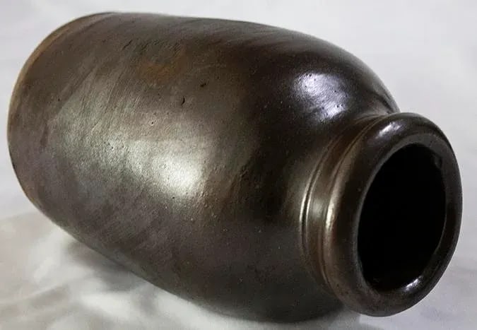 Antique Farmhouse Kitchen Storage Crock - Brownstone Crockery - 3