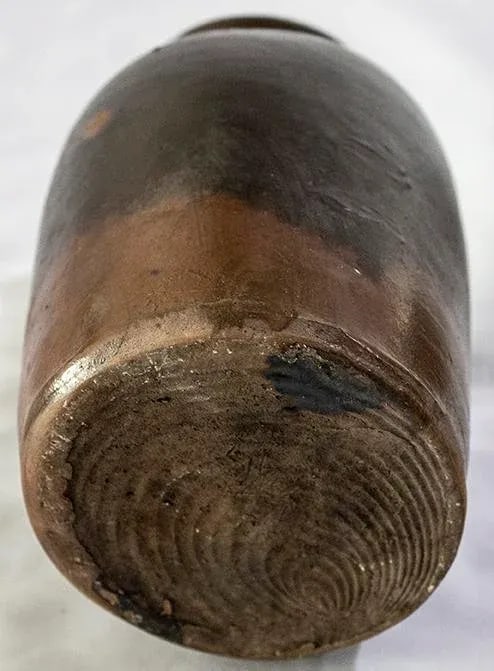 Antique Farmhouse Kitchen Storage Crock - Brownstone Crockery - 5