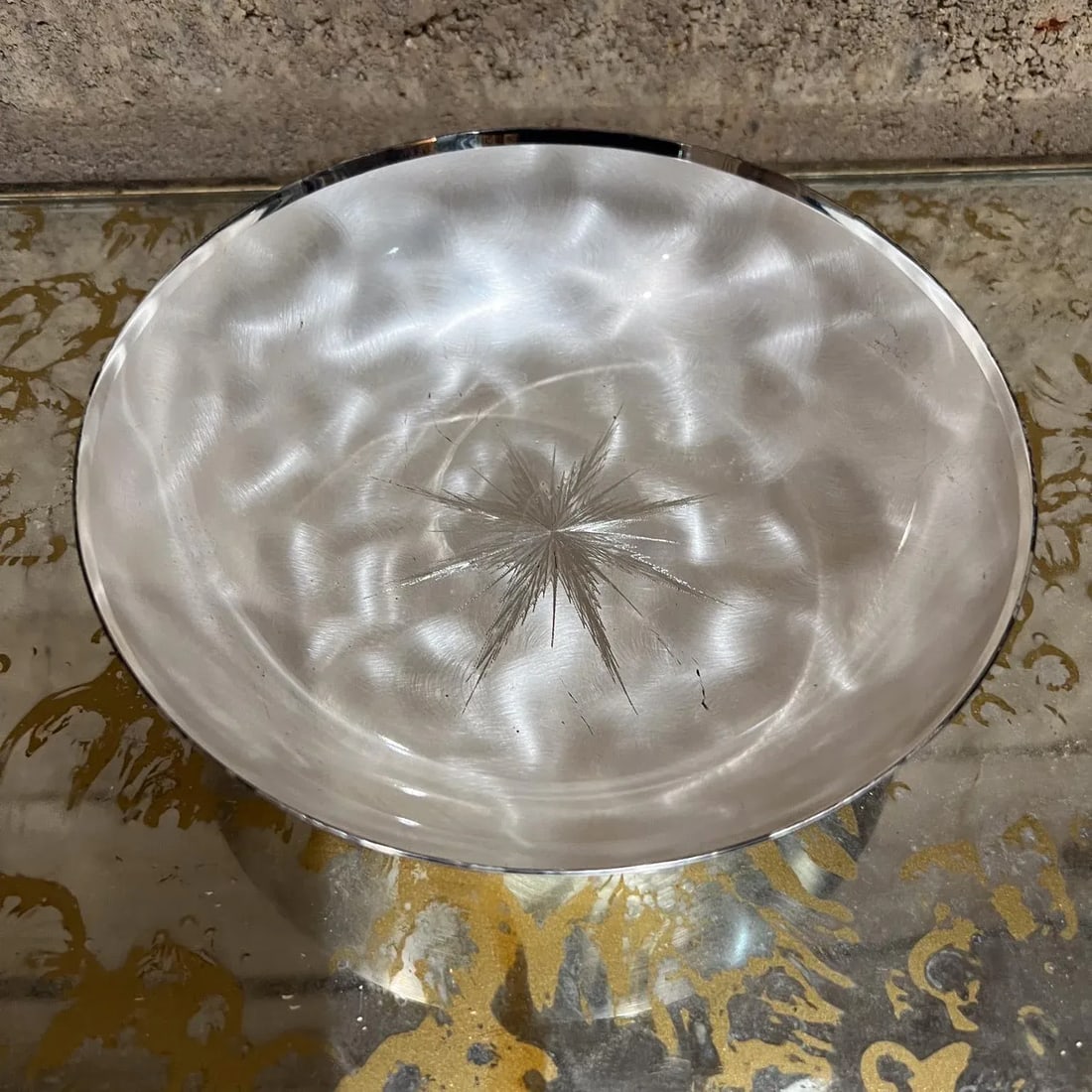 1960s Wmf Ikora Star Silver Plate Serving Dish Germany - 3