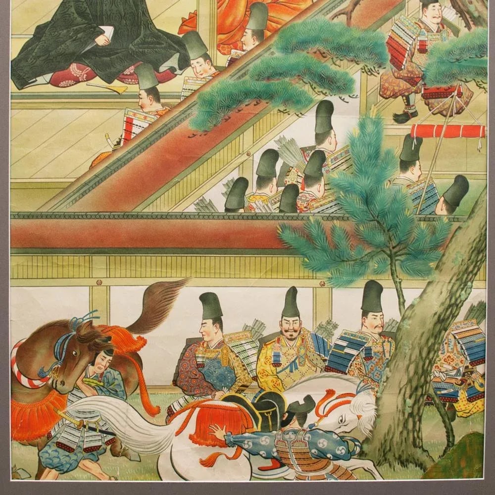 Pre-1945 Original Japanese History School Poster - 9