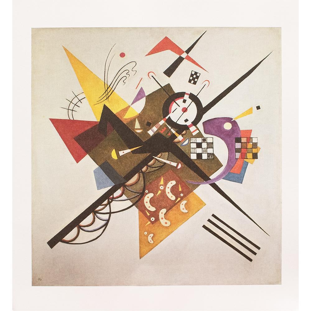 C. 1980s After Wassily Kandinsky "On White I I", German Edition Full-Color Print - 2