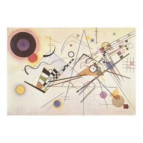 C. 1980s After Wassily Kandinsky "Composition 8", German Edition Full-Color Print