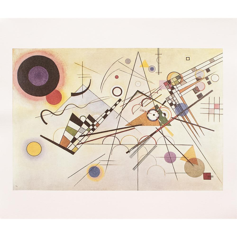 C. 1980s After Wassily Kandinsky "Composition 8", German Edition Full-Color Print - 2