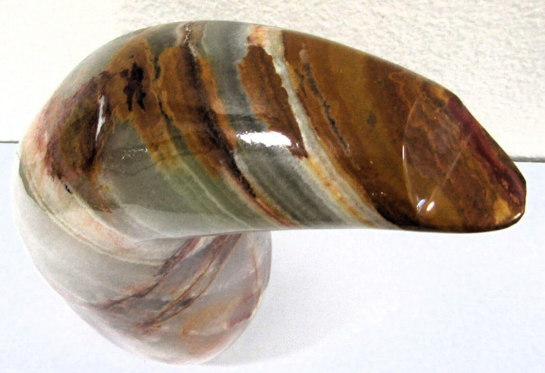 1950s Polished Onyx Abstract Horn Table Sculpture - 10