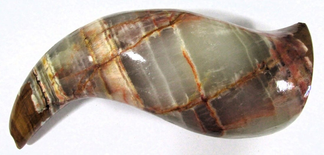 1950s Polished Onyx Abstract Horn Table Sculpture - 11