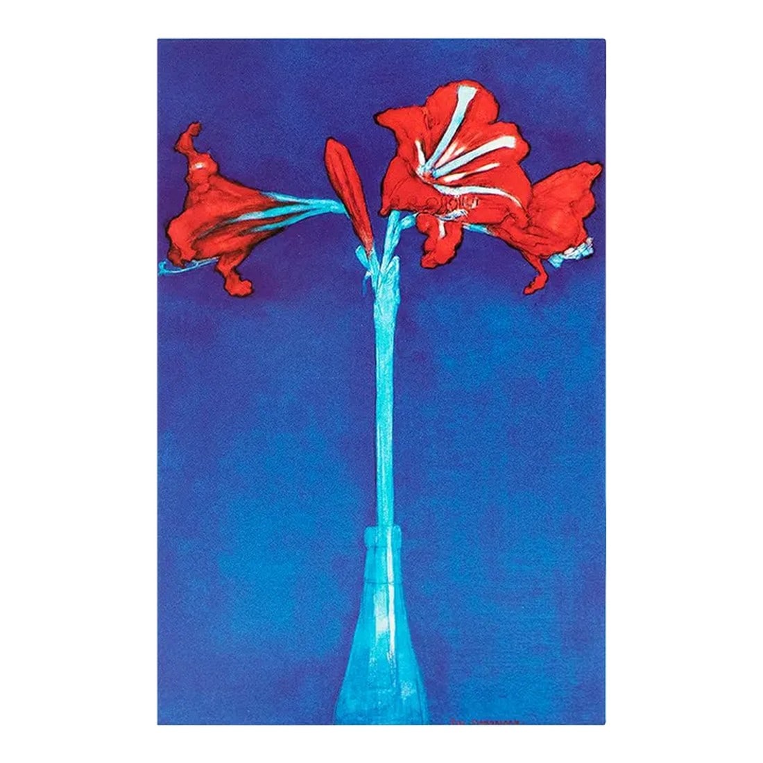 1991 After Piet Mondrian "Amaryllis in a Bottle", Full-Color Parisian Print (1 of 8)
