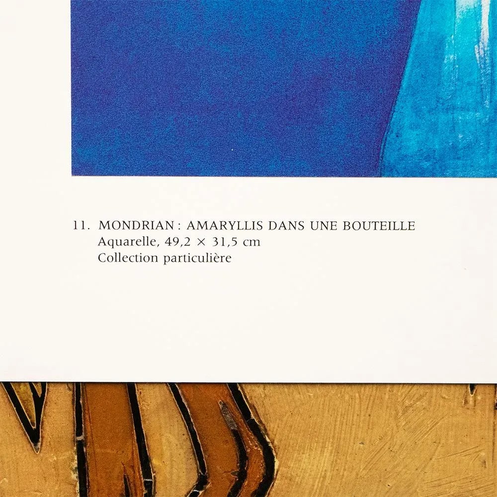 1991 After Piet Mondrian "Amaryllis in a Bottle", Full-Color Parisian Print - 5
