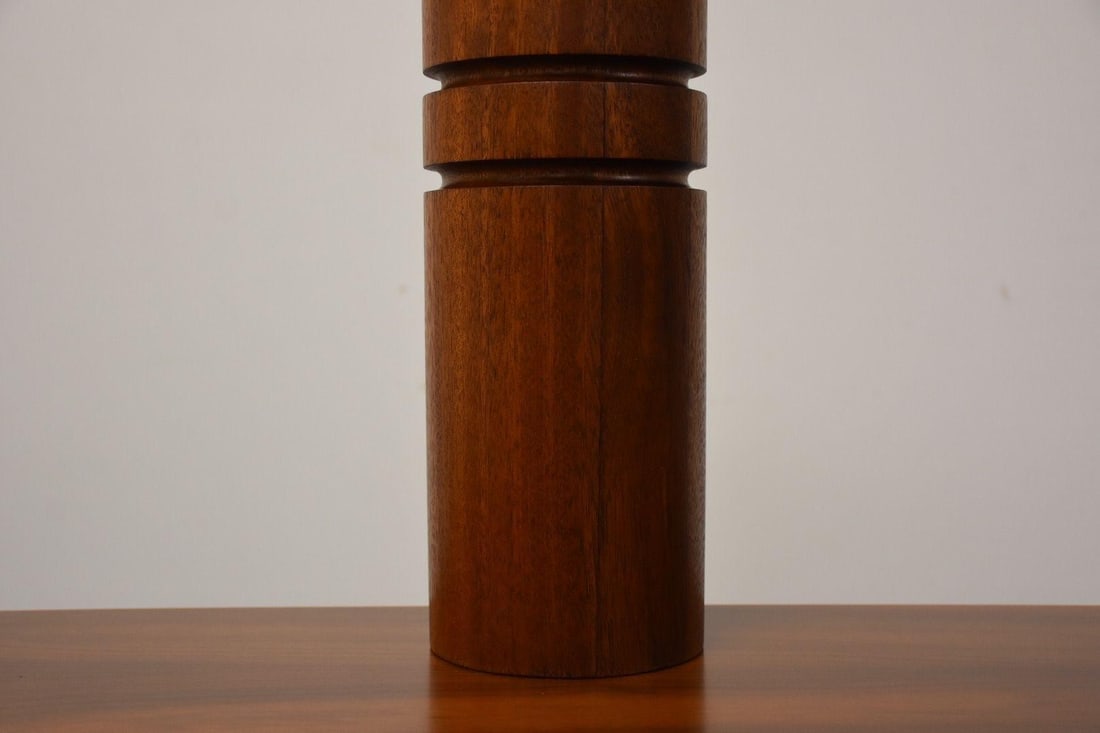 Walnut Mid Century Table Lamp - 4