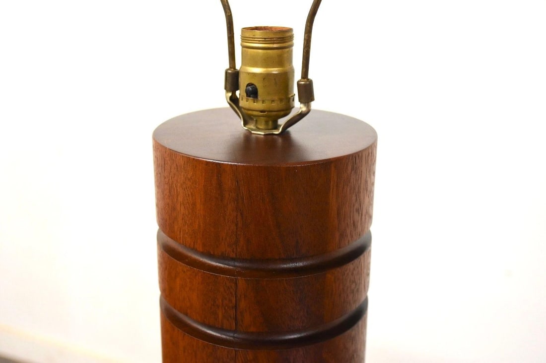 Walnut Mid Century Table Lamp - 5
