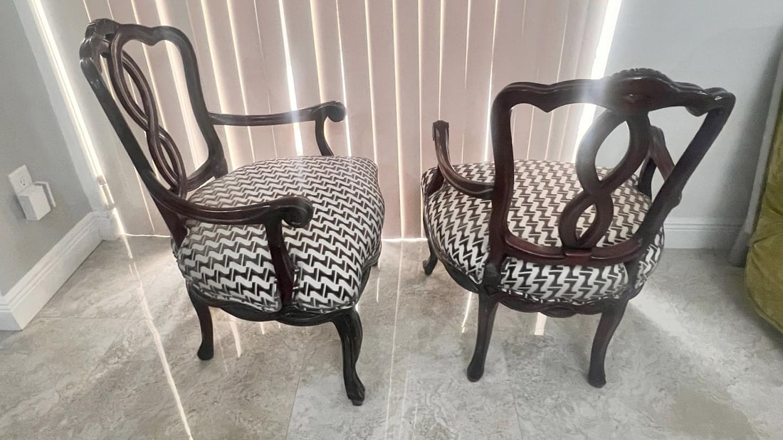 1990s William Switzer Loopback Accent Chairs- a Pair - 2