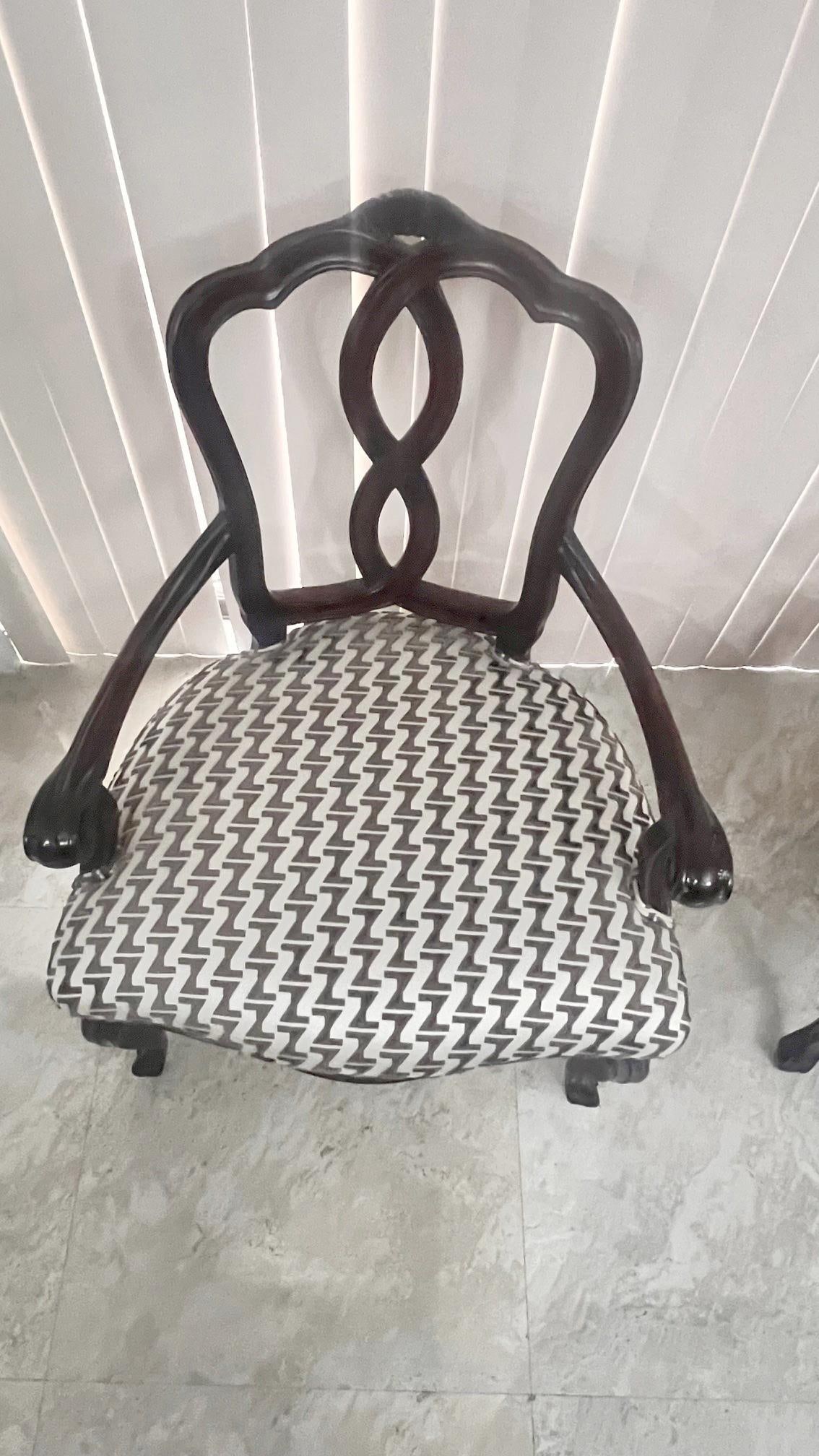 1990s William Switzer Loopback Accent Chairs- a Pair - 3