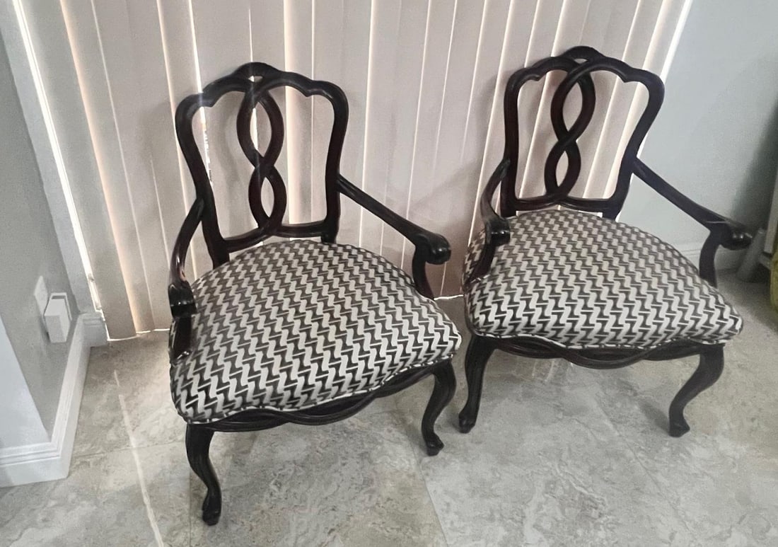 1990s William Switzer Loopback Accent Chairs- a Pair - 5