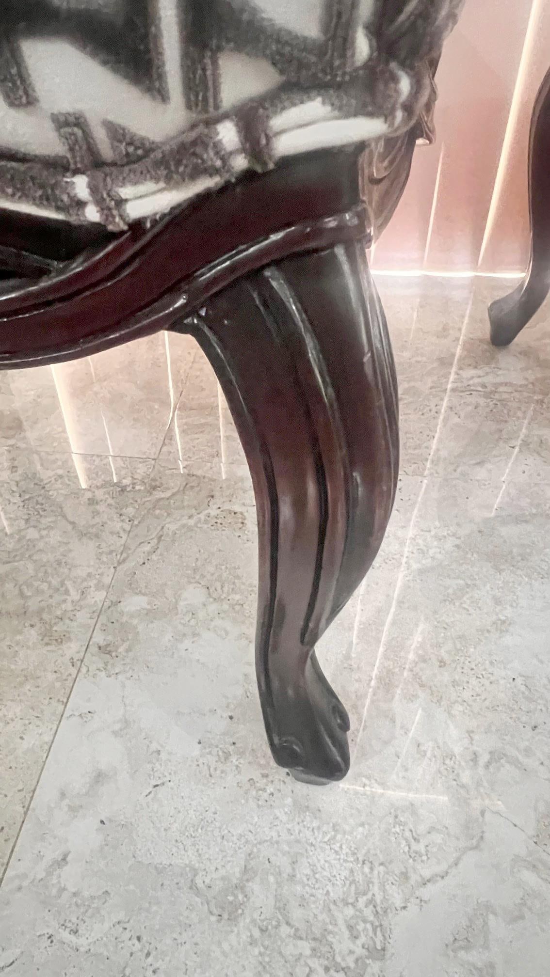 1990s William Switzer Loopback Accent Chairs- a Pair - 6