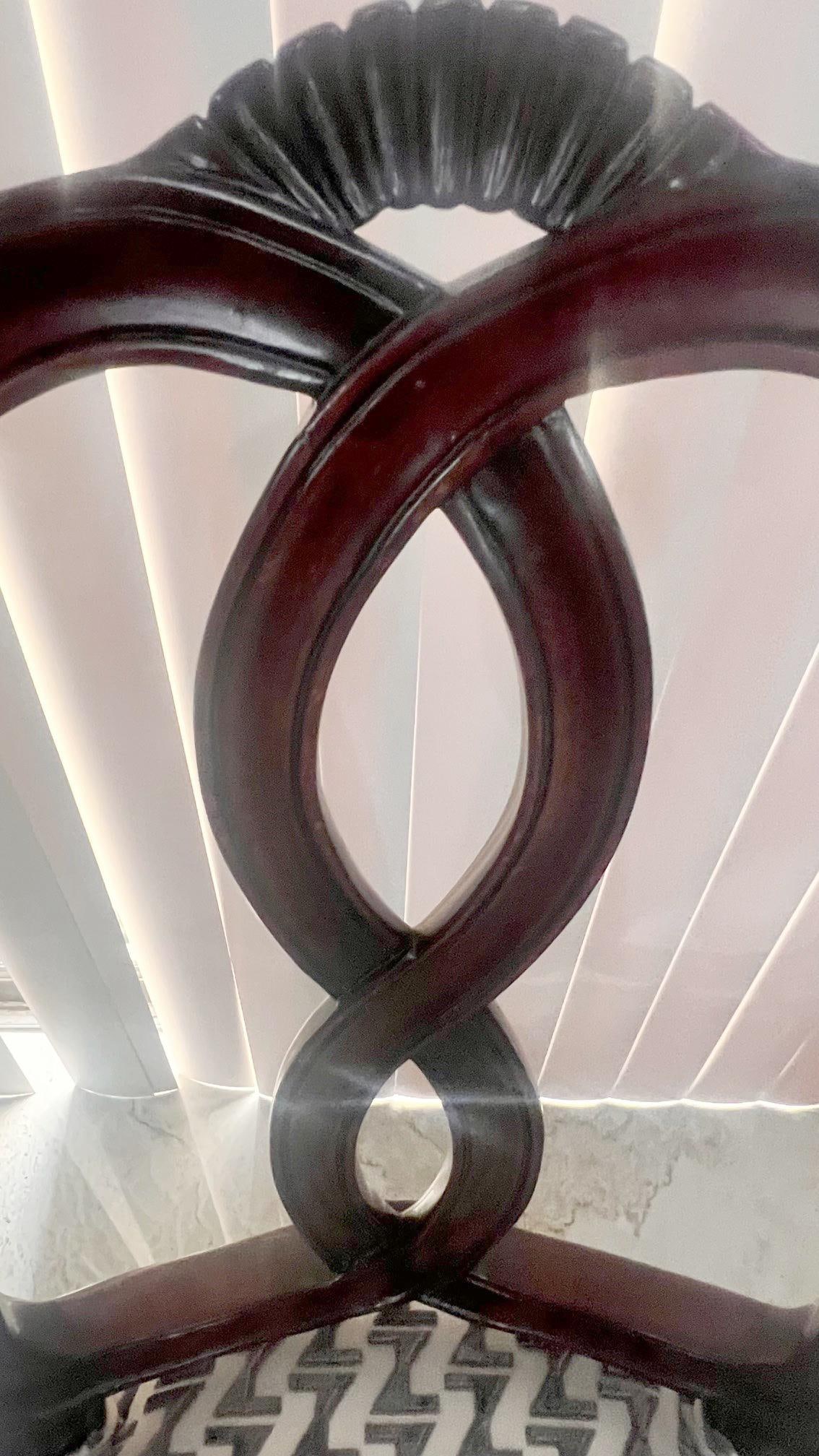 1990s William Switzer Loopback Accent Chairs- a Pair - 8