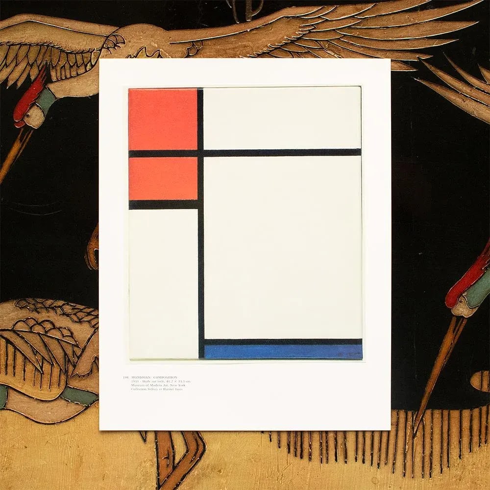 1991 After Piet Mondrian "Composition", Full-Color Parisian Print - 3