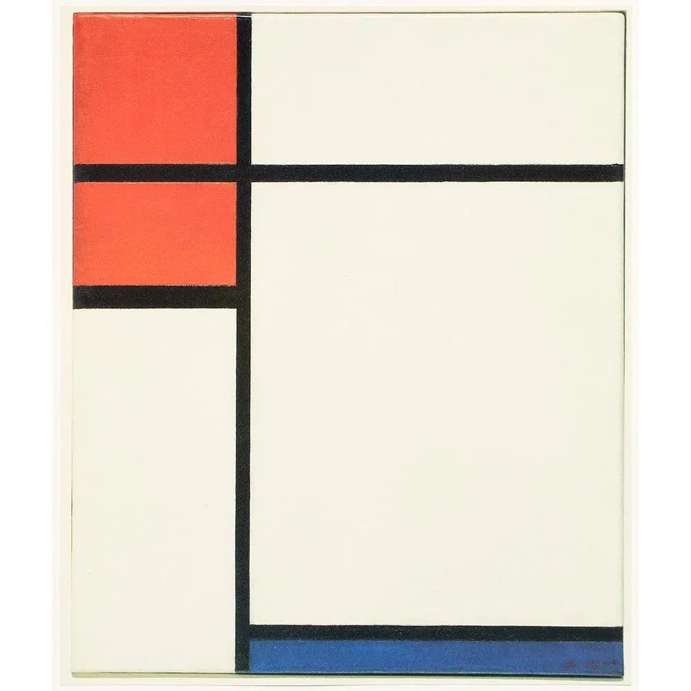 1991 After Piet Mondrian "Composition", Full-Color Parisian Print - 8